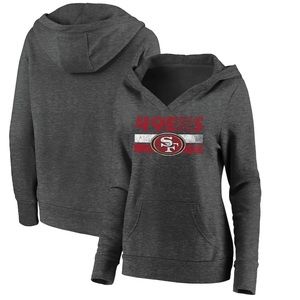 Brand New Women’s Fanatics Branded Heathered CharcoalSan Fransisco 49er’s Hoodie